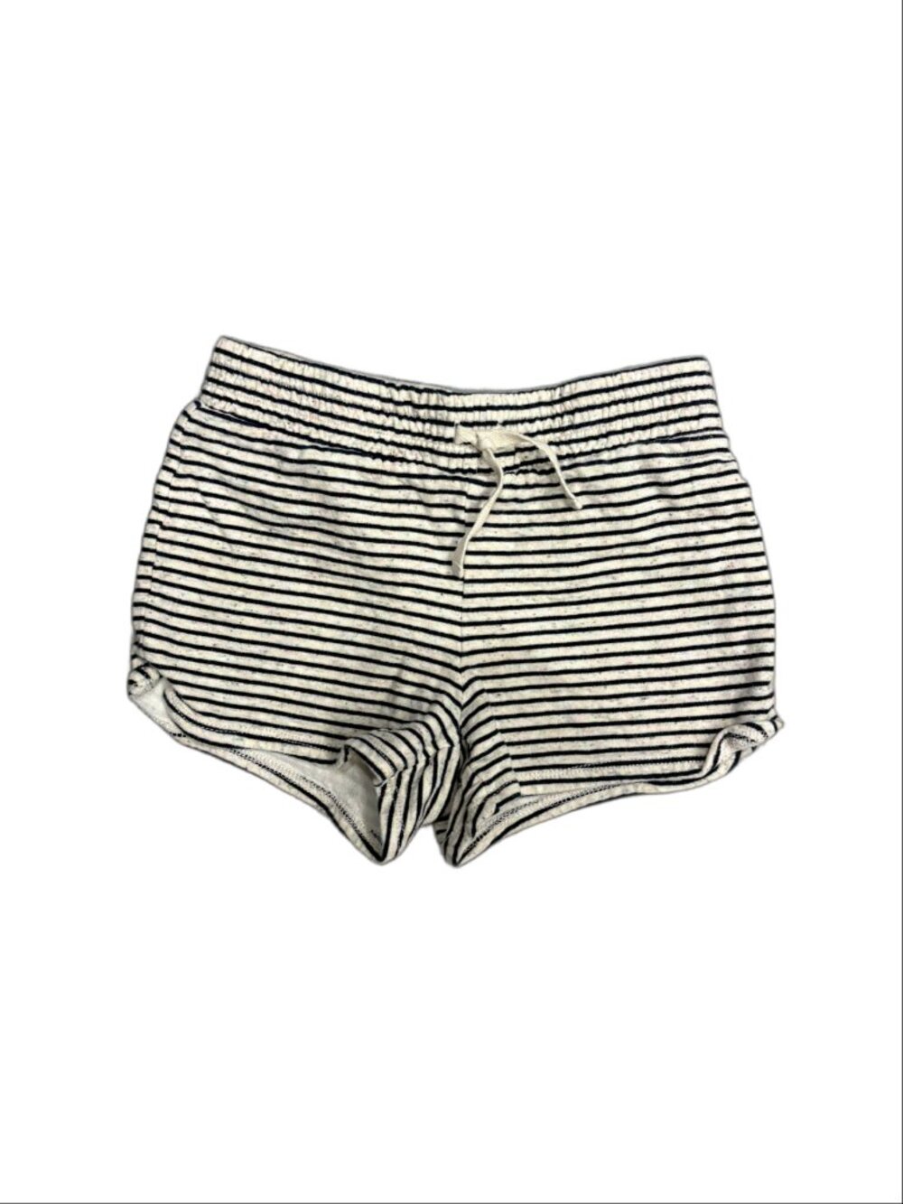 Gap Kids Girls Navy Striped Speckled Knit Lounge Shorts (Medium 8)